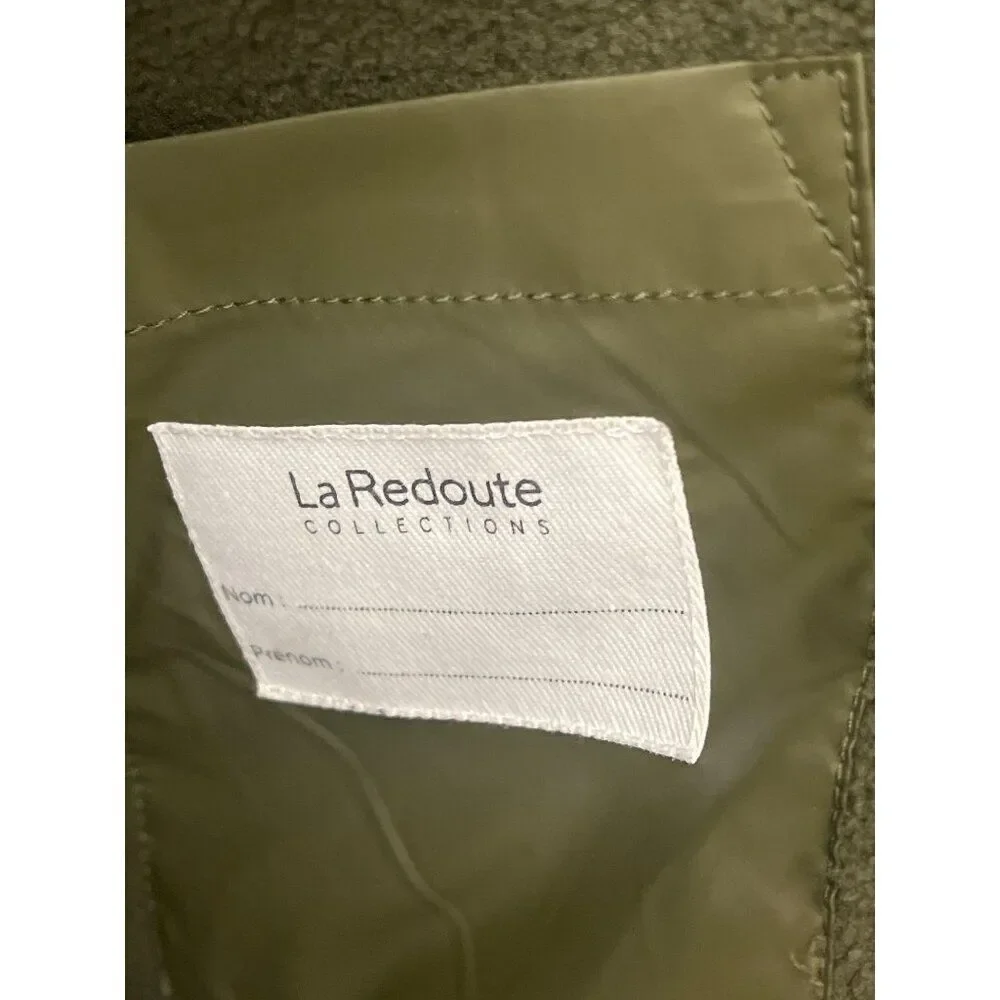 La Redoute Collection Green Girls Puffer Coat With Hoodie Size 12Y
